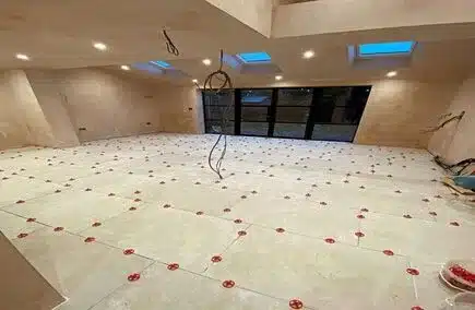 Carrelage sur plancher chauffant sec