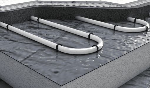 Clypso tuyaux sous chape