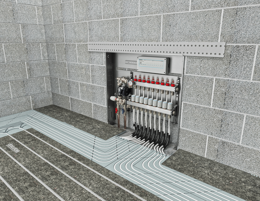 Installation chauffage au sol