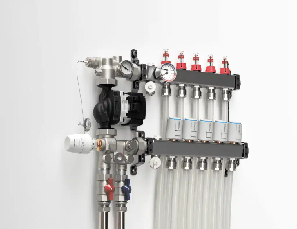 La technologie de chauffage radiant d'un chauffage au sol hydraulique Warmup