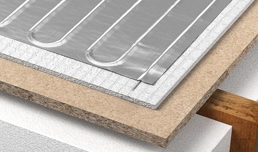 Plancher chauffant électrique sous parquet flottant ou stratifié