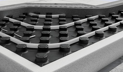 Plancher chauffant sous chape