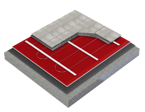 Plancher chauffant electrique sous carrelage