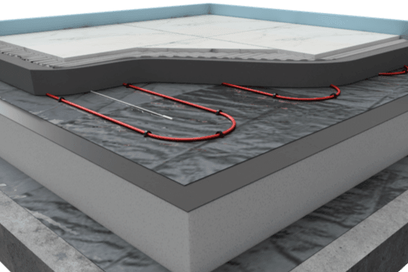 Plancher chauffant électrique sous chape