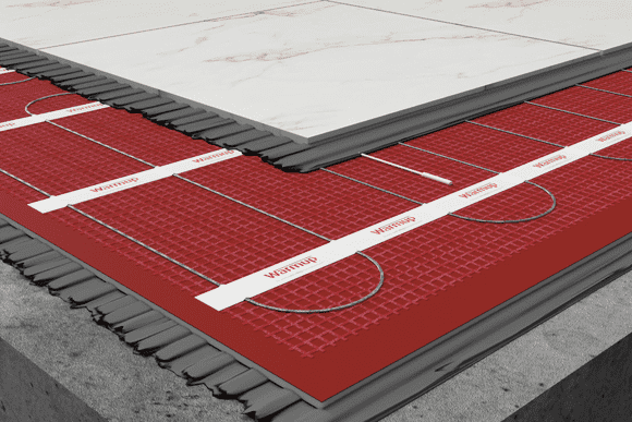 Plancher chauffant électrique mince