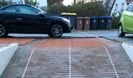 chauffage exterieur allée
