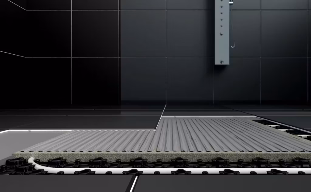 Image d’une maison avec plancher chauffant Nexxa-12 installé