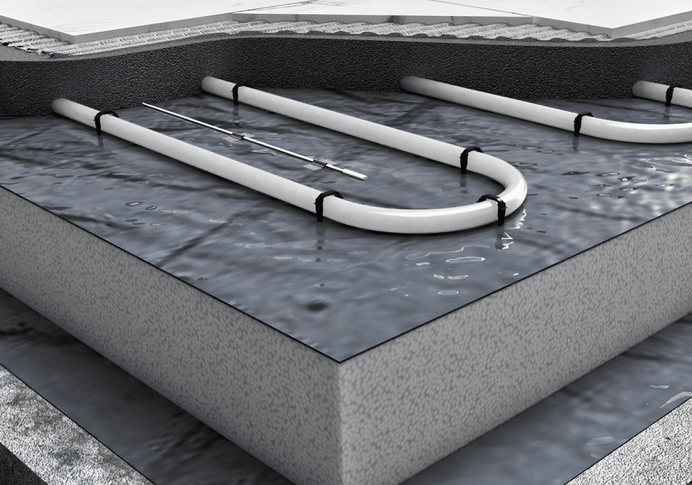 Chauffage au sol hydraulique : méthodes d'installation sous chape ou à sec 